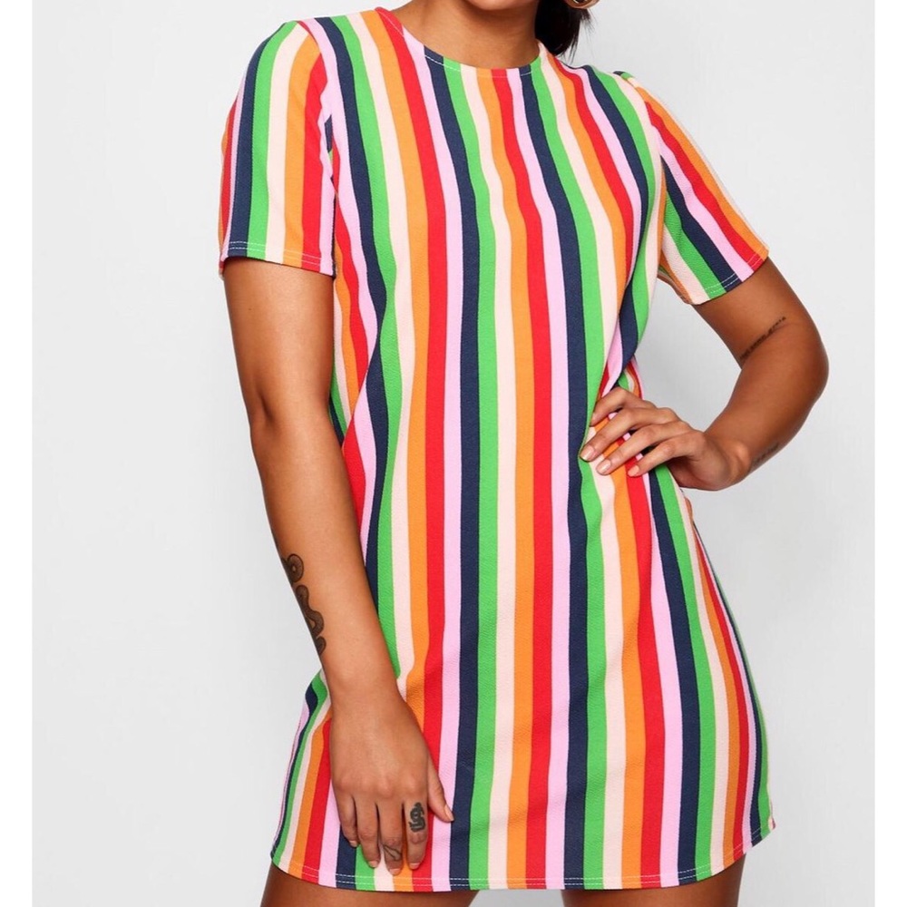 Rainbow Shift Dress